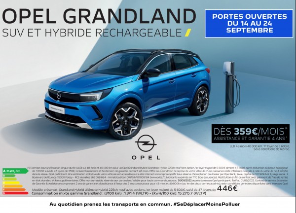 Le nouvel Opel Grandland n'attend que vous.